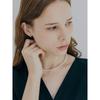 Silver One-Touch Hoop Earrings_Slim