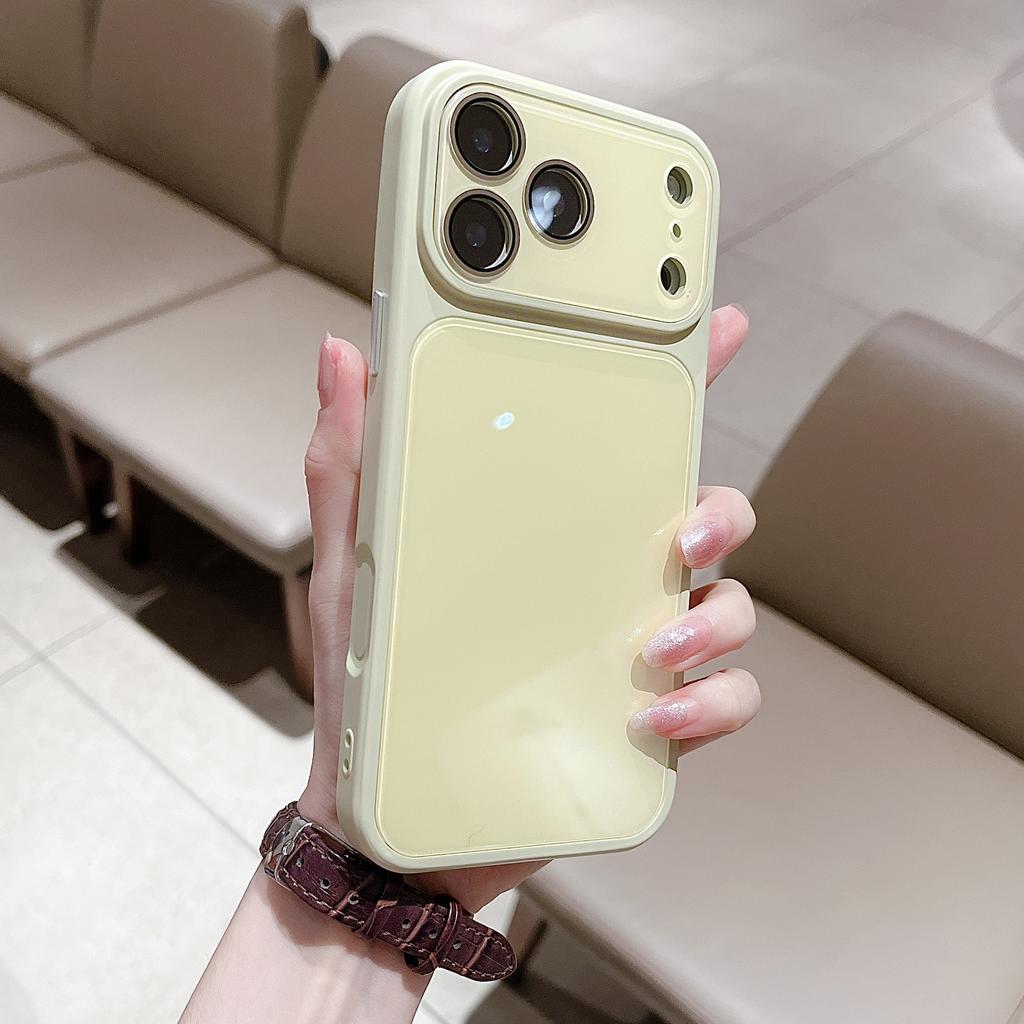 Summer Ice-feeling Large Window, Suitable for iPhone17promax Mobile Phone Case, Simple Candy-colored Apple 17 Protective Case