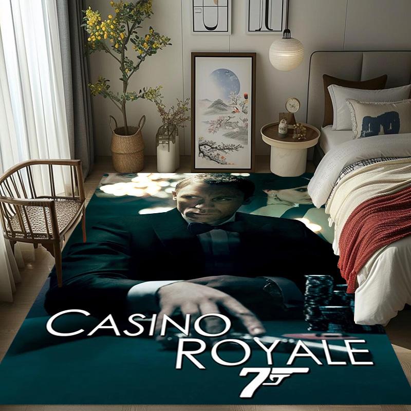Iconic Gun Logo Design Carpet Doormat Printing Room Protective Pad Dormitory Decoration