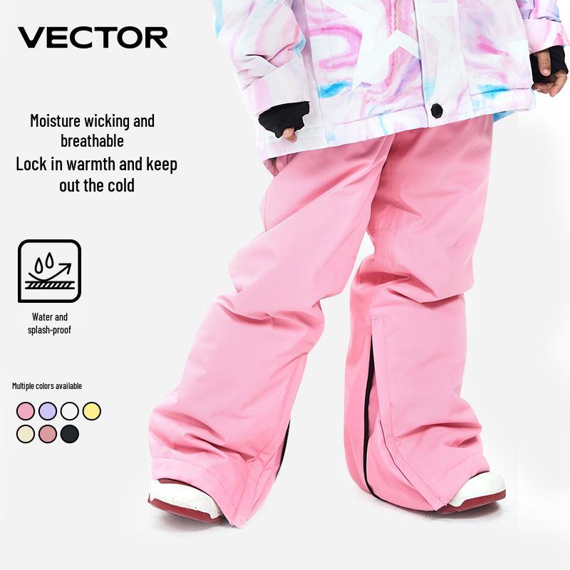 VECTOR Kids' Winter Ski Pants - Thick, Warm, Cold-Resistant for Boys and Girls