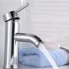 Silver Stainless Steel Hot and Cold Faucet, Basin, Bathroom, Kitchen Faucet, Ceramic Inner Core