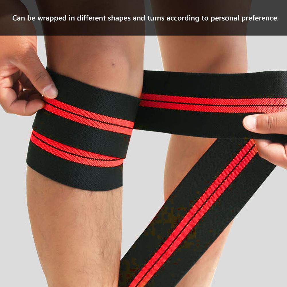 Fascia Elastica per Polso Ginocchio Bendaggio Wrap Band Protettore per Sport all'Aperto per Sollevamento Pesi Squat Ginocchiera per Sollevamento Pesi