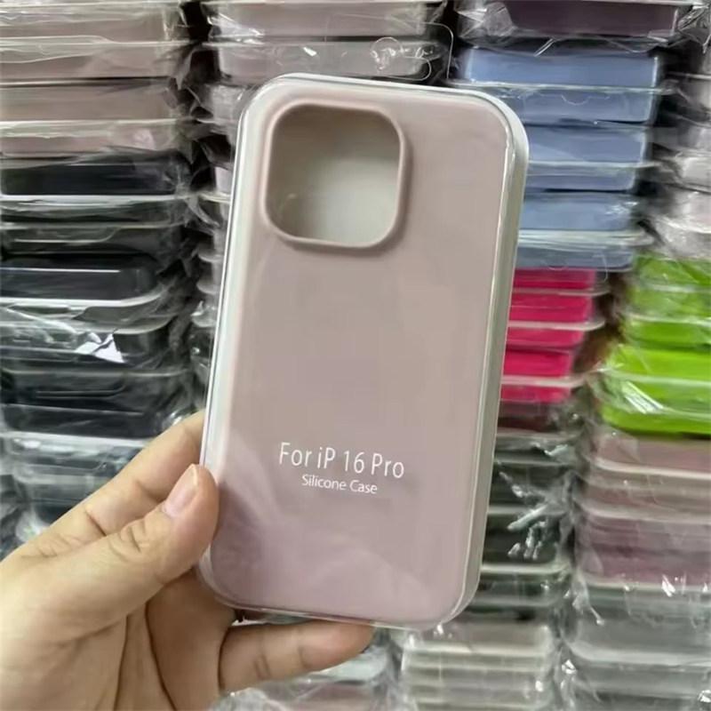 Liquid Silicone Case For Apple iPhone17 Air 15 16E 14 13 12 11 Pro Max Plus Mini XS XR 7/8 SE Phone Official Style Protective Cover