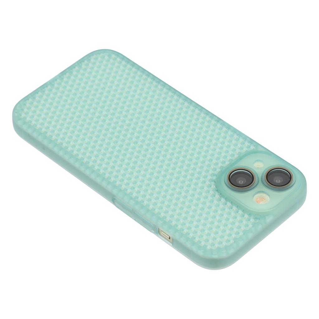 For iPhone 15 Case Heat Dissipation Hard PC Phone Cover with Camera Lens Protector