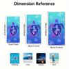 Mermaid Turtle Beach Towel Ocean Animal Print Underwater Design Quick Dry Soft Microfiber Bath Towel For Kids Girls