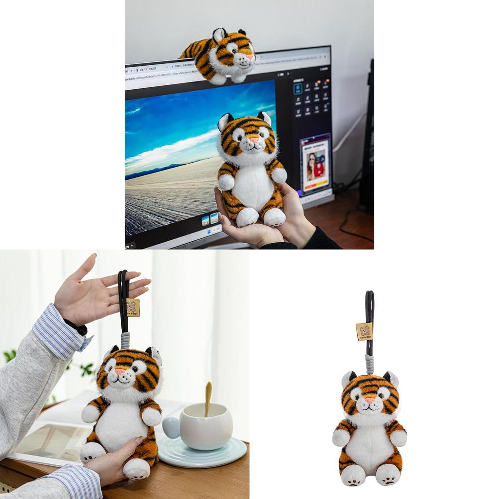 Plush Tiger Handheld Toy For Kids Gift Soft Animal Doll Collectible