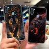 For Samsung Galaxy A11 M11 Phone Case Samsung A11 M11 A115F M115F Elegant Floral Cat Painted Soft Silicone Transparent TPU Cases