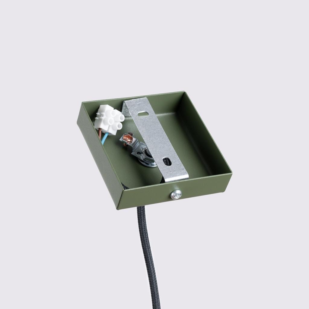 Carbon 1 hanging lamp, olive green