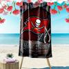 Name Custom Tampa Bay Buccaneers Print Beach Towel, Large Soft Quick Dry Towel for Beach Camping Swimming