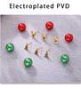 Xinyixin Christmas Tree Reindeer Zircon Stud Earrings with Colorful Bead Backs