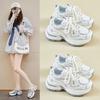 Ins New Dad Shoes Women's Spring Student Sports Running Casual Shoes Platform Height Increase F