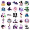 Witch-Themed Waterproof Stickers: 50 Cool Sheets for Luggage, Scooters, Computers, Tablets, and Planners
