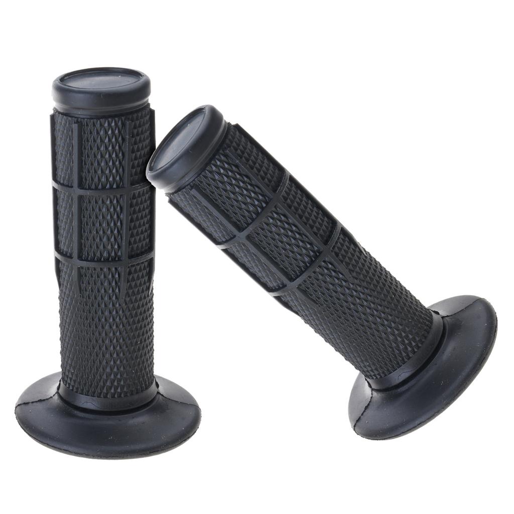 2pcs Motorbike Handle Bar Grips Rubber Handlebar Grips Motocross Throttle Bar Grips Handle Grips Universal for Dirt Bike
