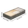 Contenitori portaoggetti da 90L sotto il letto con coperchio trasparente per lenzuola in tessuto, piumone, coperta, vestiti, dormitorio, camera da letto, armadio