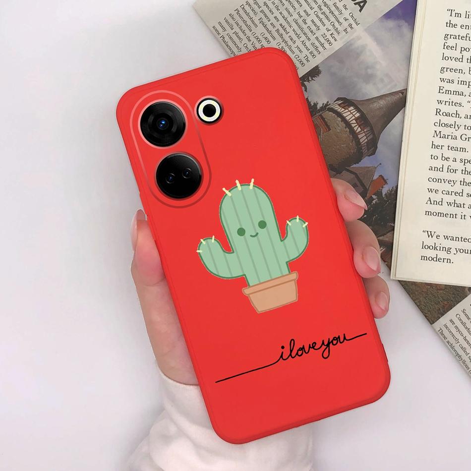 For Tecno Camon 20 Pro 4G 5G Phone Cases Cute Design Matte Silicone Shockproof Black Cover For Tecno Camon20 20Pro Bumper Capa