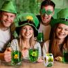 500Counts Patricks Day Decoration Sticker Sparkling Shamrock Sticker Label for Journal Notebook Phone Case Scrapbooking