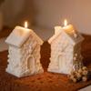 3D HoneycombHut Candle Mold DIY Beehive Candle Mold Silicone Bee Flowers Standing House Home Decorations Realistic Candle Mold