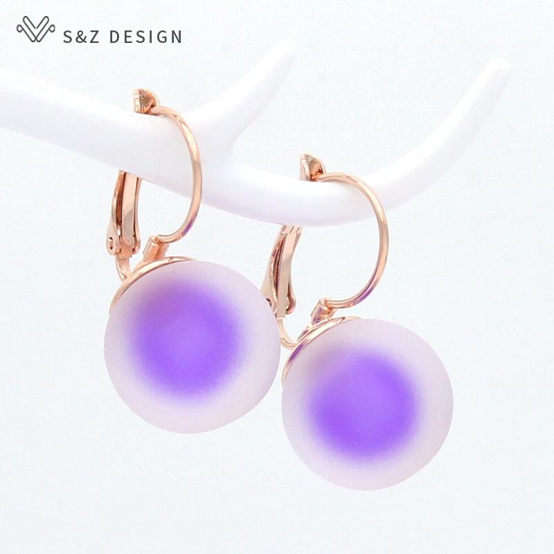 

Модные большие круглые серьги-капли для женщин, ювелирные изделия, модные индивидуальные простые серьги цвета розового золота