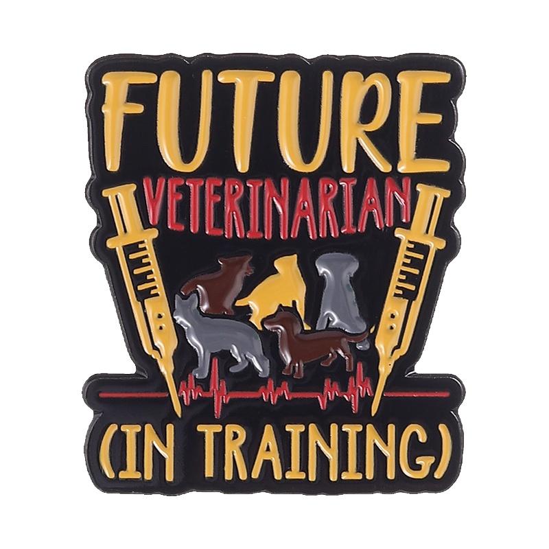 

Future Veterinarian Enamel Pins This Girl Was Made to Save Animal Funny Animal Lover Brooch Lapel Badge Jewelry Gift for Friends