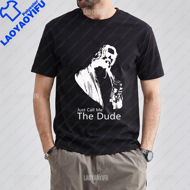 The Dude Abides Man Big Lebowski Tshirt Short Sleeve O Neck Man Unique Vintage Humor Tees Streetwear Unisex T Shirts Hiphop