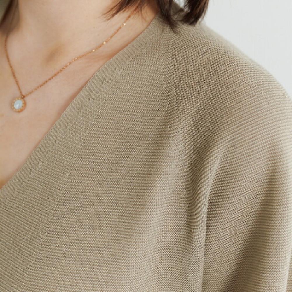 Dedra V Neck Short sleeVe Knit Knf3025