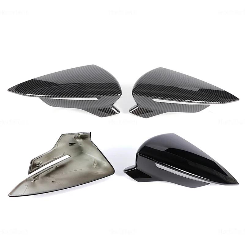 Bright Black Mirror Covers for Seat Leon Lion 5F III ST FR Cupra Ibiza 6F V KJ1 Arona KJ7 - Replacement Mirror Case Covers