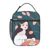 Cartoon Fashion Girl Insulated Lunch Bags for School Office Sport Car Portable Cooler Thermal Bento Box Women Children