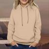 Women's Long Sleeve Oversized  Oversized Drop Shoulder Sleeves Women's Hooded Plush Sweatshirt