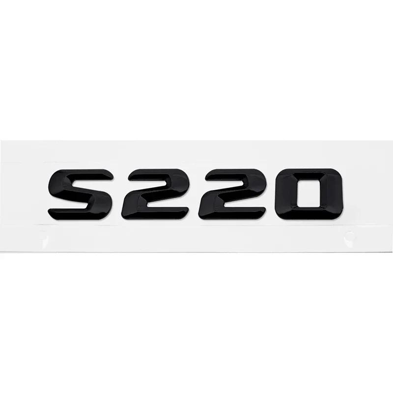 Car Tail Box Letters Stickers 3D Rear Trunk Badge Emblem Decal for Mercedes Benz S55 S63 S200 S220 S250 S260 S300 S320 S350
