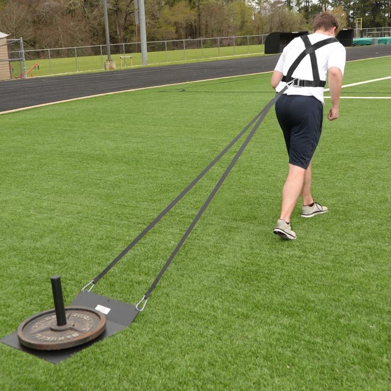 Durable Tire Sled Harness Pull Harness Fitness Resistance Training - Adjustable Padded Shoulder Strap