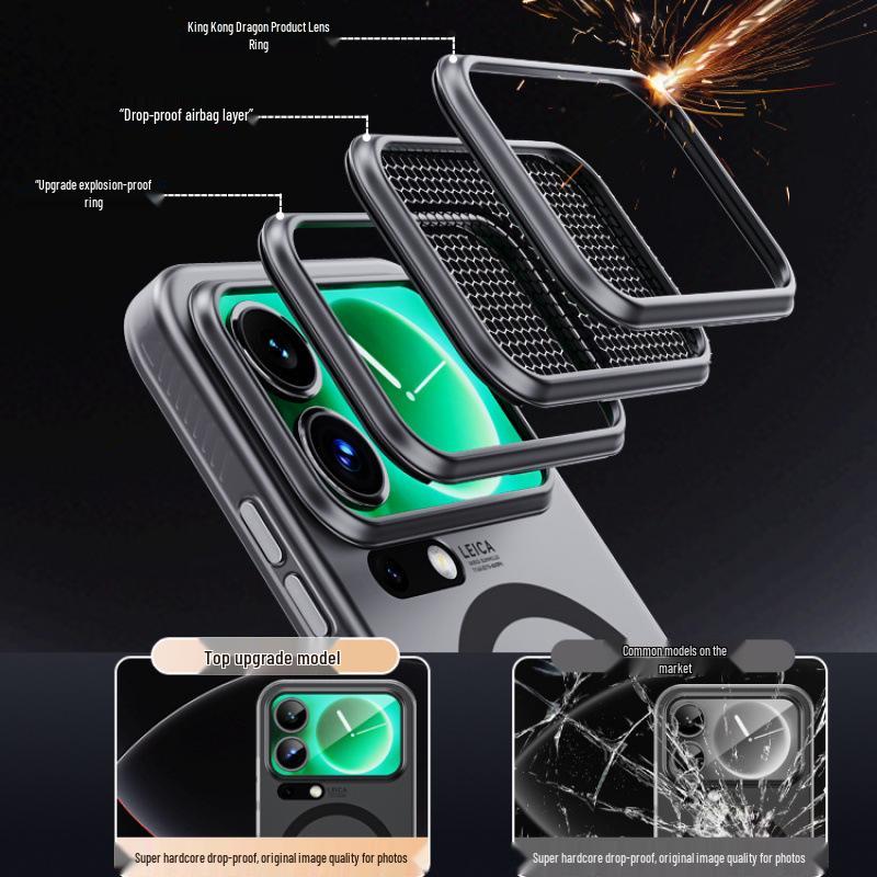 Xiaomi 17ProMax Magnetic Frosted Ultra-Thin Anti-Drop Protective Case