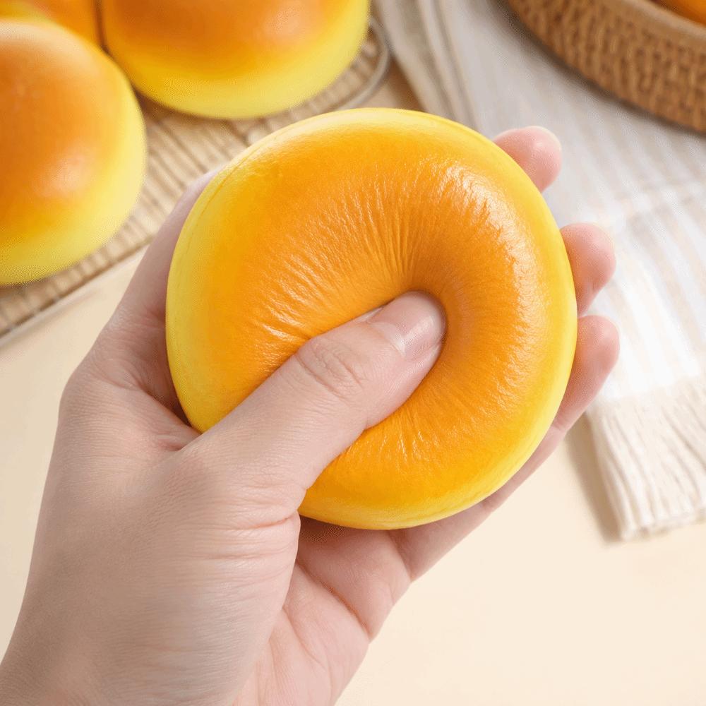 DIY Simulation Bread Squeeze Toys Moist Feel Toast Pinch Toy Toast Slow Rebound Toys Hand Relaxing
