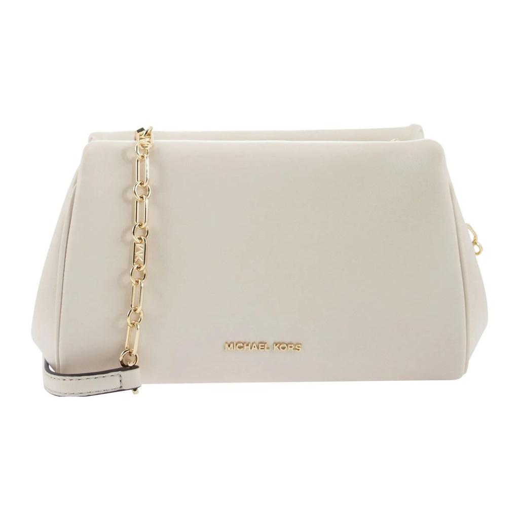 Michael Kors MK Belle Metal Logo Detail Multi-Functional Compact Design Practical Shoulder Strap Leather Crossbody Shoulder Bag 32H3G9BC8L-289