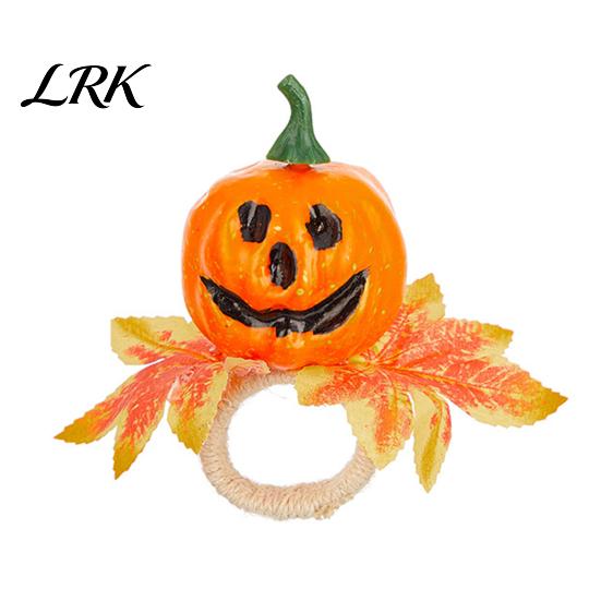 Holiday Table Setting Decor Halloween Napkin Ring, Pumpkin, Eyeball, Spider, Skull Holder Durable Rings for Dinner Decor, Party Supplies Ring