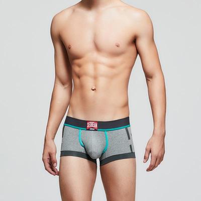 Herrenmode Colorblock Boxer Briefs Sexy Low Waist Herren Boxershorts Comfor Breath Bedruckte Unterwäsche