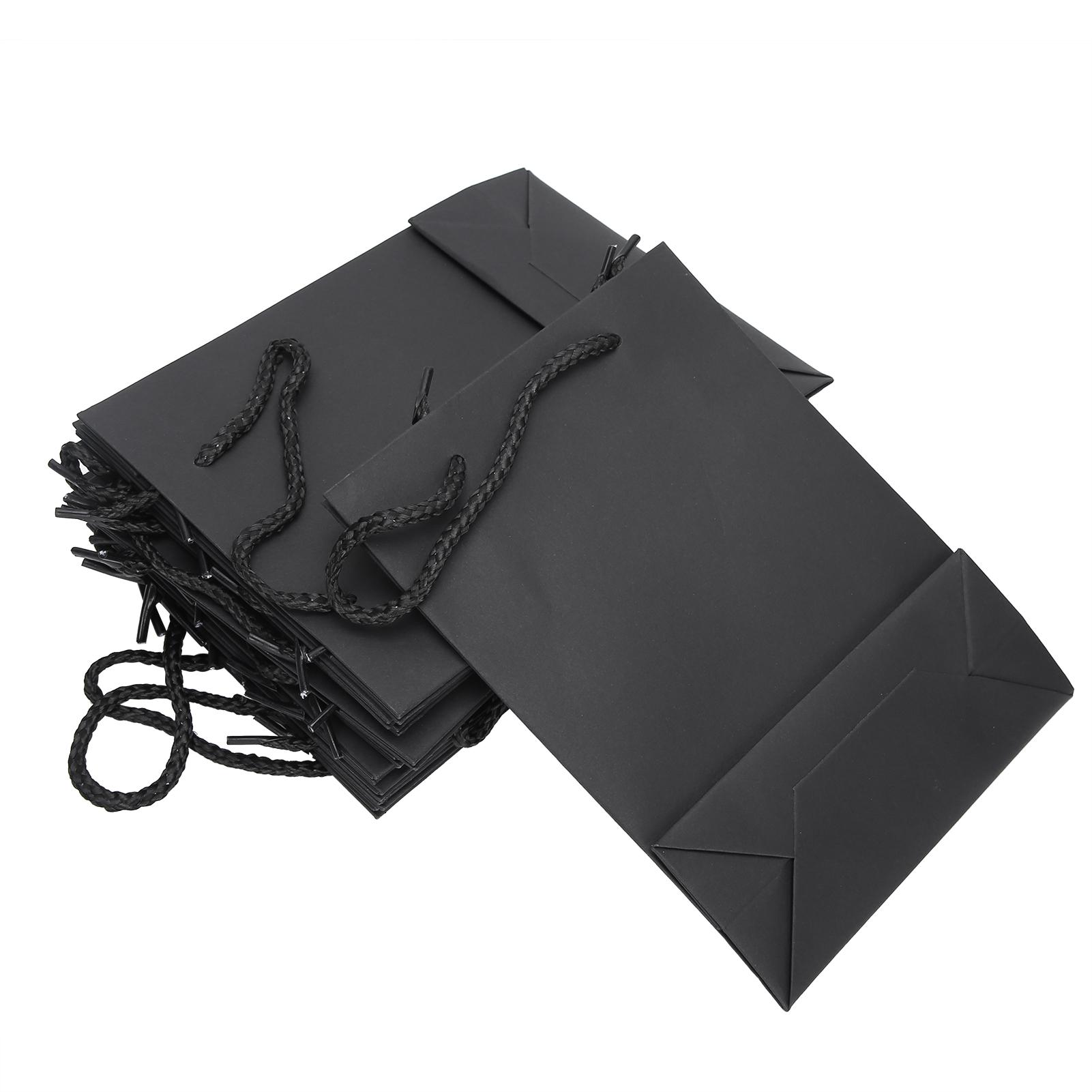 

10 шт. подарочные пакеты с ручками, розничная торговля, вечерние бумажные пакеты для хранения, товары для рукоделия