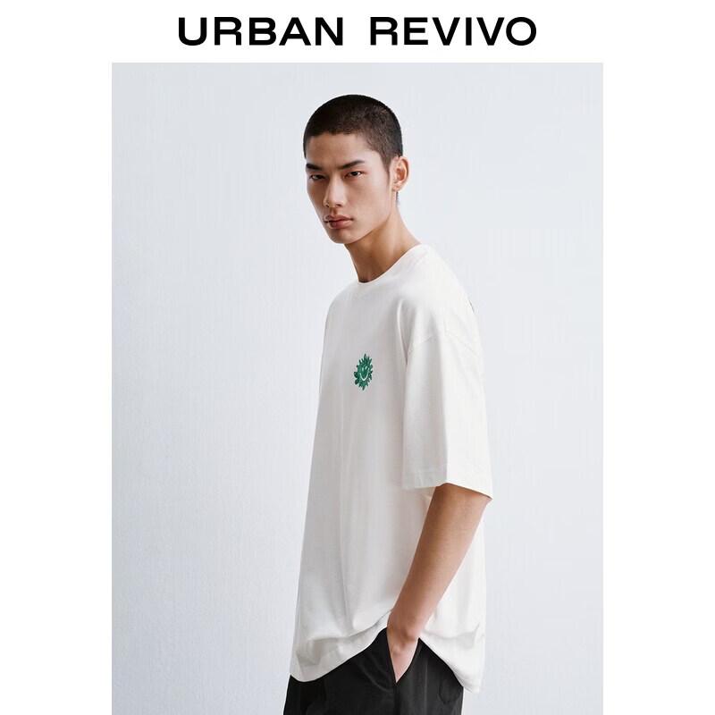 UR2026 Men s Street Style Graphic T-Shirt XS грязно-белый
