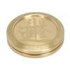 Brass Rotation Lucky Coin Toy Round Shaped Reduce Anxiety Fingertip Stress Relief Sensory Toy