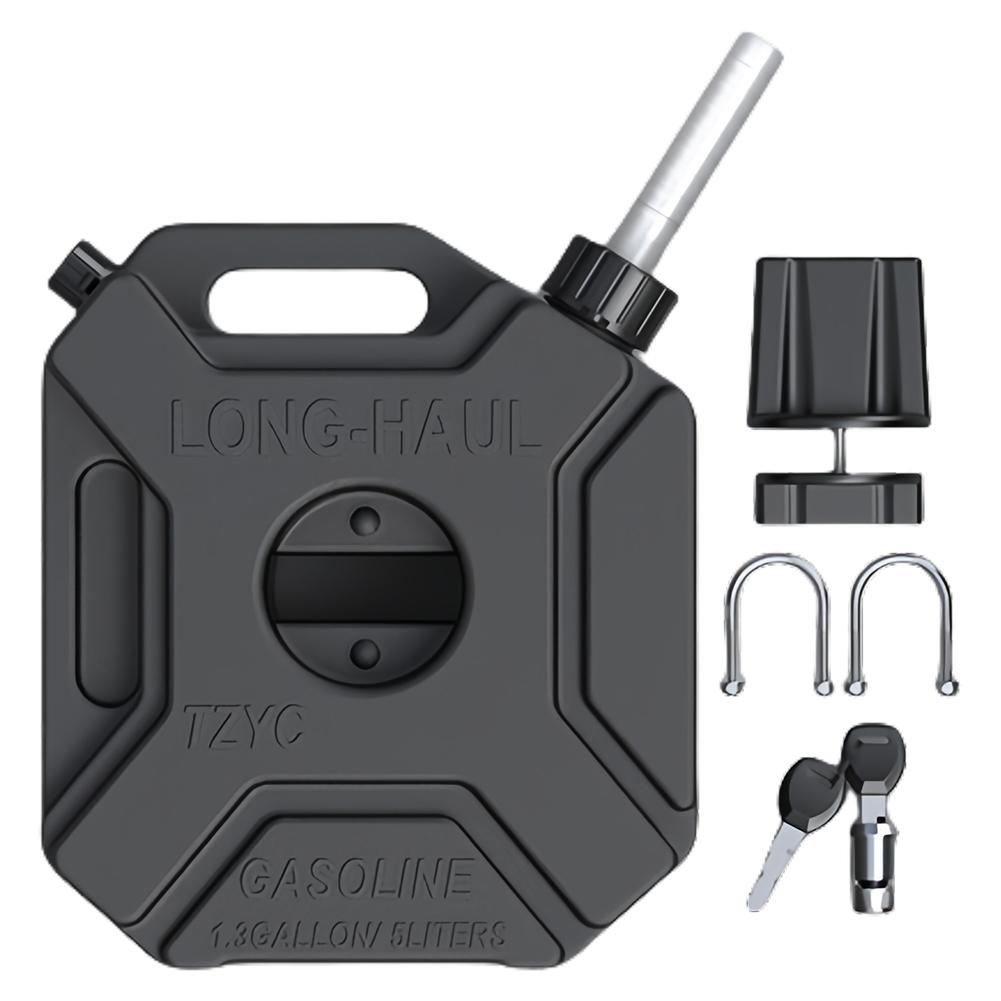 5L Portable Plastic Fuel Tank Petrol Cans Car Jerry Can Mount Motorcycle Jerrycan Emergency Backup For BMW For SUV Accessories