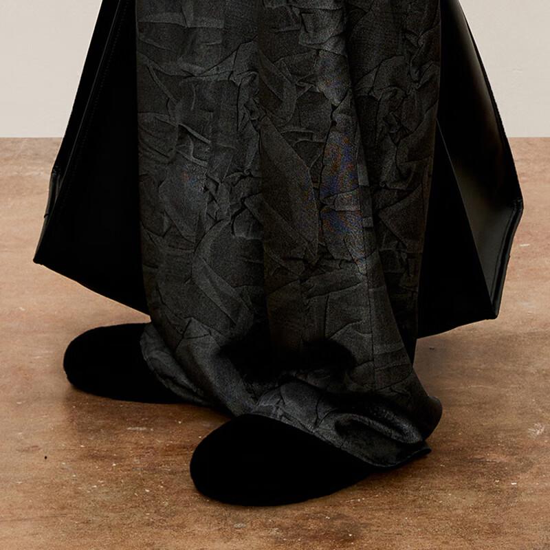 LESS 2024 Autumn Mulberry Silk Loose Straight Leg Pants