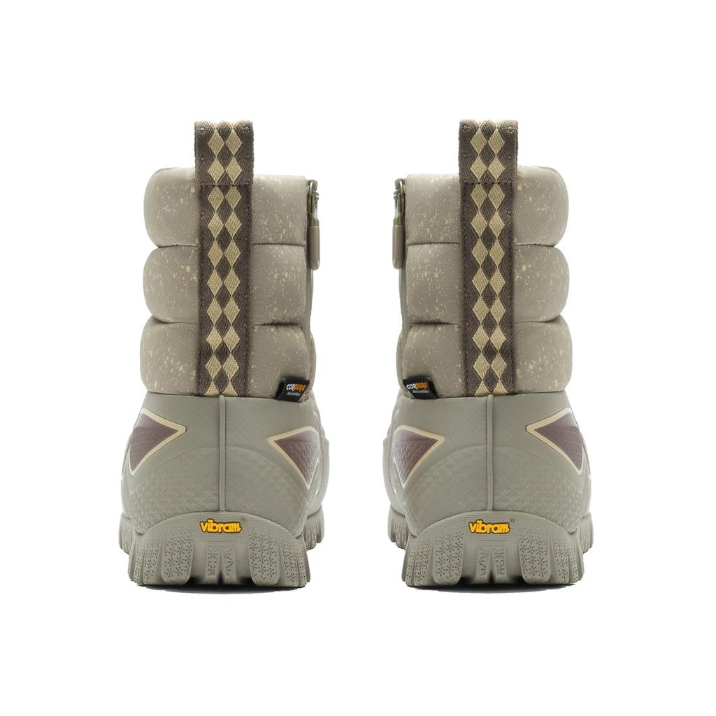 Li Ning Zhong Rong BOOT Abrasion Resistant Cushioning Slip Resistant Short Snow Boots Women's Gray AGCV508-3