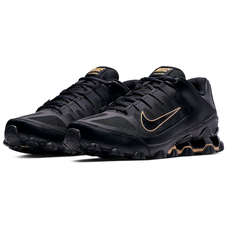Nike Reax 8 TR Mesh Black Metallic Gold Men Sneakers 621716-020