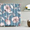 Plant Flowers Trees Green Leaves Bathroom Shower Curtains Frabic Waterproof Polyester Bath Curtain With 12 Hooks