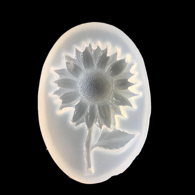 3D Glossy Sunflower Epoxy Resin Mold
