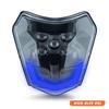 Powerzone For KTM EXC XCW SX MX Motorcycle Dirt Bike Headlights LED Universal Supermoto Enduro Head Light Headlamp