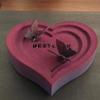1 Pc Valentine's Day Laminated Love Mousse Silicone Cake Mould, Baking Chocolate French Dessert Mould Fondant Tool