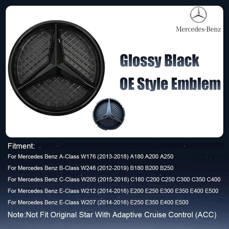 

1 шт. Эмблемы-звезды на переднюю решетку для Mercedes Benz W176 W205A B C E S R SL ML GL GLA GLK-Class