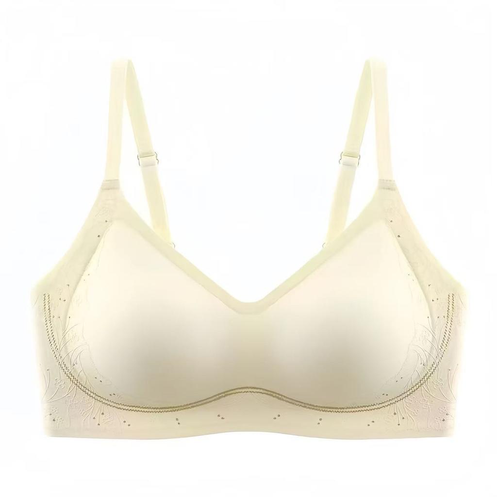 Invisible Non-marking Liquid Foundation Underwear Women's Small Breasts Show Large Breasts, Anti-sagging No Steel Ring Lace Gathering Bra Cover