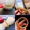 Gold Plated Hollow Floral Design Gothic Style Leather Bracelet For Ladies