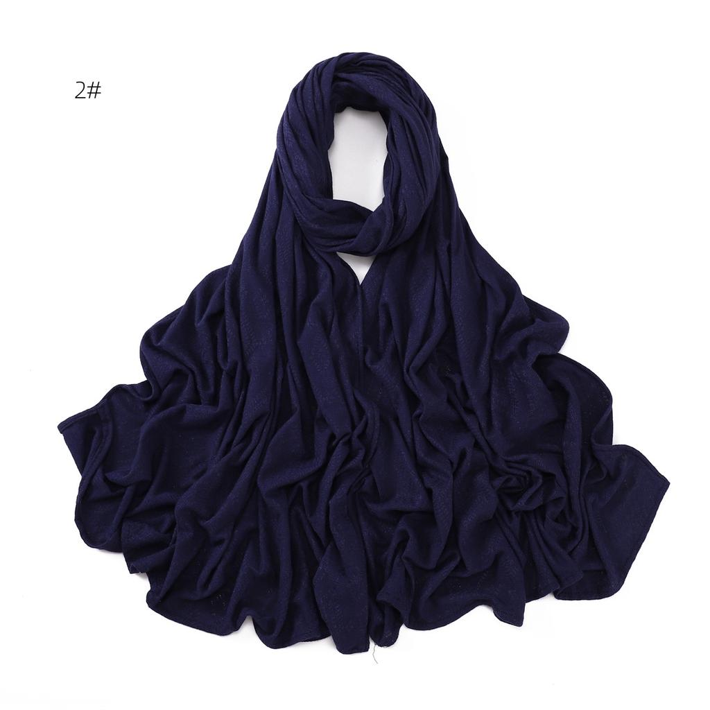 New Jacquard Flower Cotton Hijab Scarf For Women Bandana Long Shawl Headband Head Wraps Ramadan Turbans Luxury Brand 170*70cm